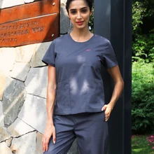 Бесконечность форма медсестры, медицинская наборы скрабов доктор больница или рабочая одежда стоматологическая клиника скраб костюмы для женщин