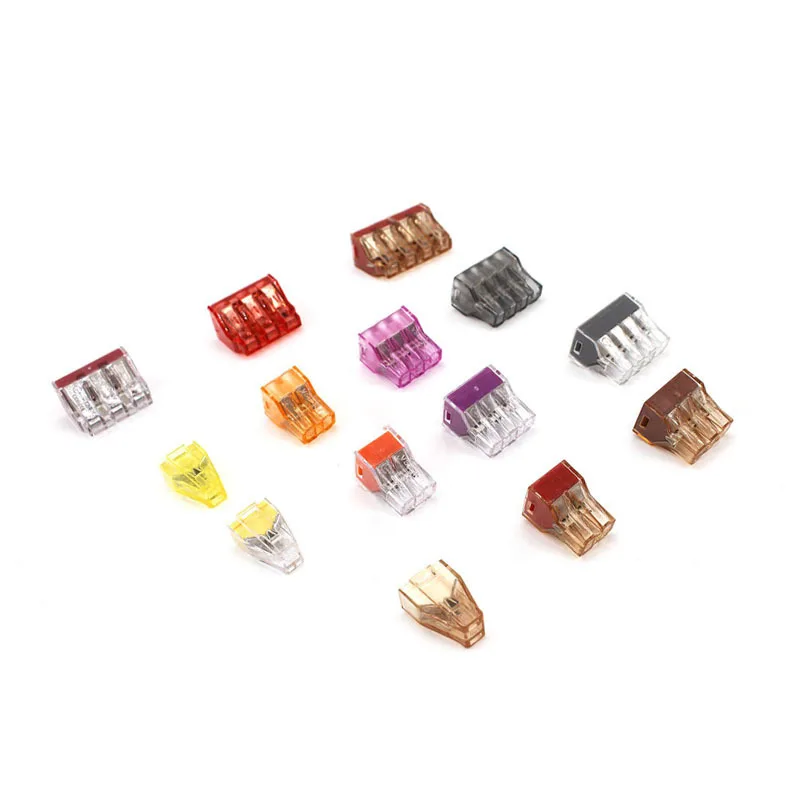 

10PCS Wago Type Connector 733 Series Fast Insert Wire Quick Connect Electrical Terminal Block Lighting Accessories Wiring China
