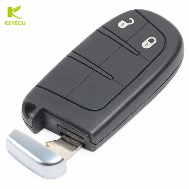 KEYECU 2 кнопки умный дистанционный ключ 433 МГц ID46 чип для Dodge Jeep Fiat Chrysler GEN4 TOMBSTONE FCC: M3N