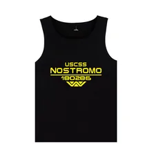 Фильм Alien Starship nostomo безрукавки Бодибилдинг майка для мужчин Alien WEYLAND corp. USCSS 180286 Starship nostomo Летний жилет