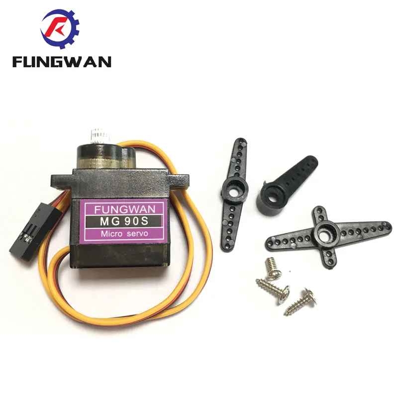 

10 Pcs MG90S Micro Metal Gear High Speed 9g Servo for RC Helicopter Plane Car Boat