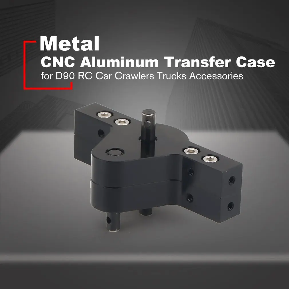 

CNC Aluminum Transfer Case Gear Box for D90 SCX10 RC4WD RC Car Crawlers Trucks D90 Components Spare Parts Accessories