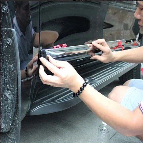 ABS Black Color Body Side Door Molding Trim Covers 4pcs ...