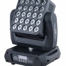 4 шт./партия светодиодный dj свет 25X12 Вт 4 в 1 RGBW диодный луч Двигающаяся головка матрицы диско свет бесконечное вращение эффект буквы