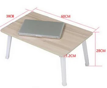 

Folding Wood Laptop Table Lazy Bedside Table Notebook Computer Desk