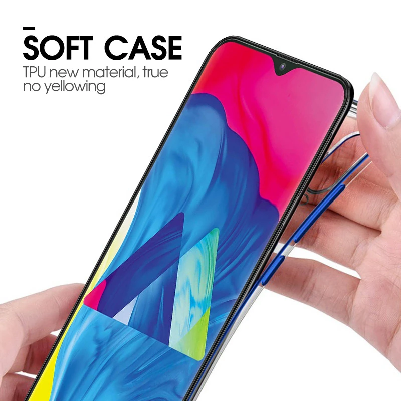 Чехол из ТПУ с покрытием для Samsung Galaxy M40 M 40 A60 A 60 M30 M20 M10 прозрачный чехол Samsun 30 20