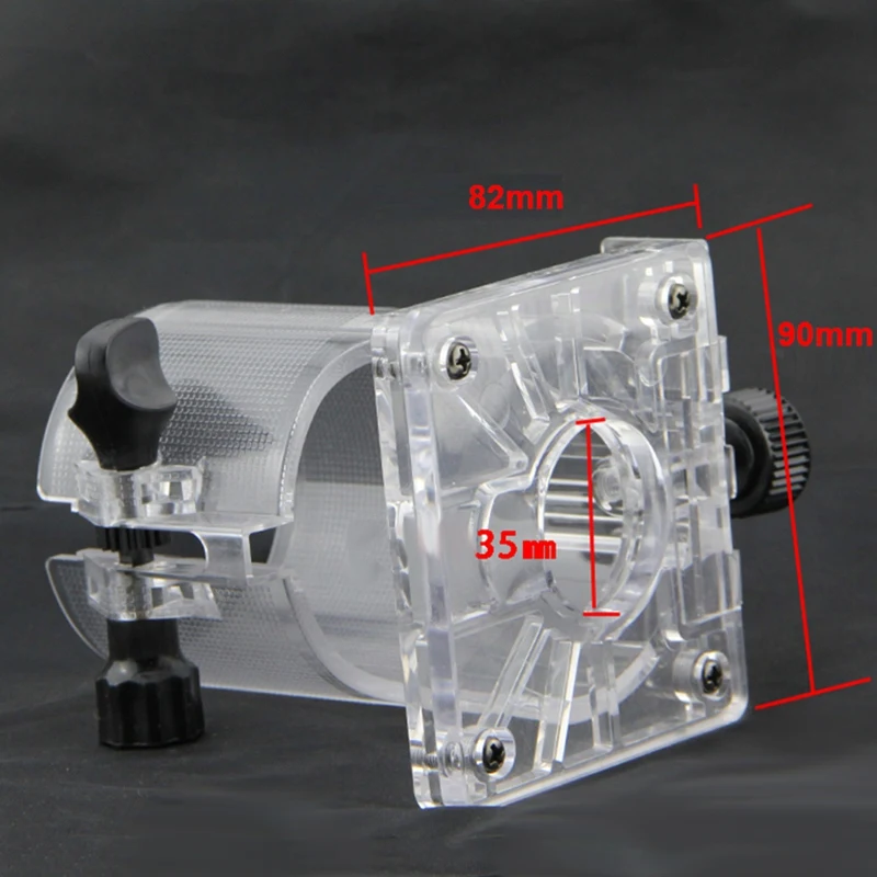 Woodworking Trimmer Accessories Hard Plastic Base Shield With 2 Knobs For Makita 3703 Electric Trimming Machine Saw Dongcheng