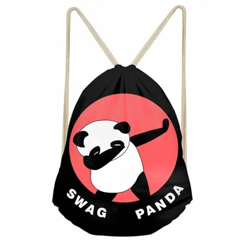

ThiKin Swag Animal Unicorn Printing School Bags Unicorn Pattern Travel Storage Backpacks Drawstring Bag for Ladies 41*34cm