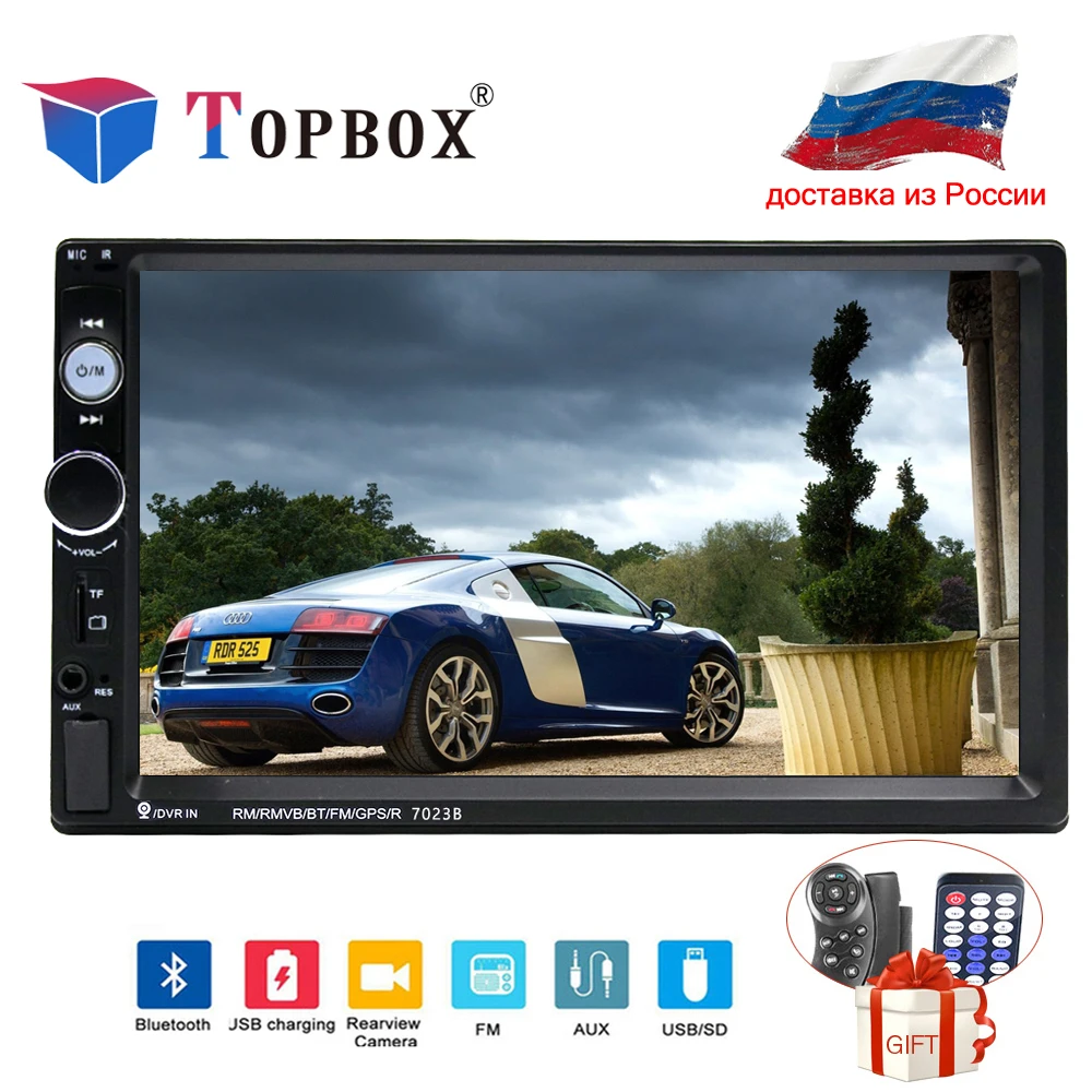 Topbox Car Radio Universal 2 Din 7 Inch Audio Stereo Radio HD Touch Screen Car Video Multimedia MP5 Player FM/USB/AUX Camera Topbox Car Radio Universal 2 Din 7 Inch Audio Stereo Radio HD Touch Screen Car Video Multimedia MP5 Player FM/USB/AUX Camera