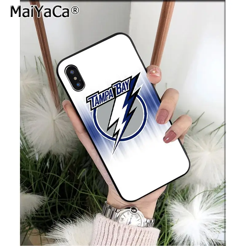 MaiYaCa Tampa Bay Lightning чехол для телефона высокого качества для Apple iPhone 8 7 6 6S Plus X XS MAX 5 5S SE XR Чехол для мобильного телефона