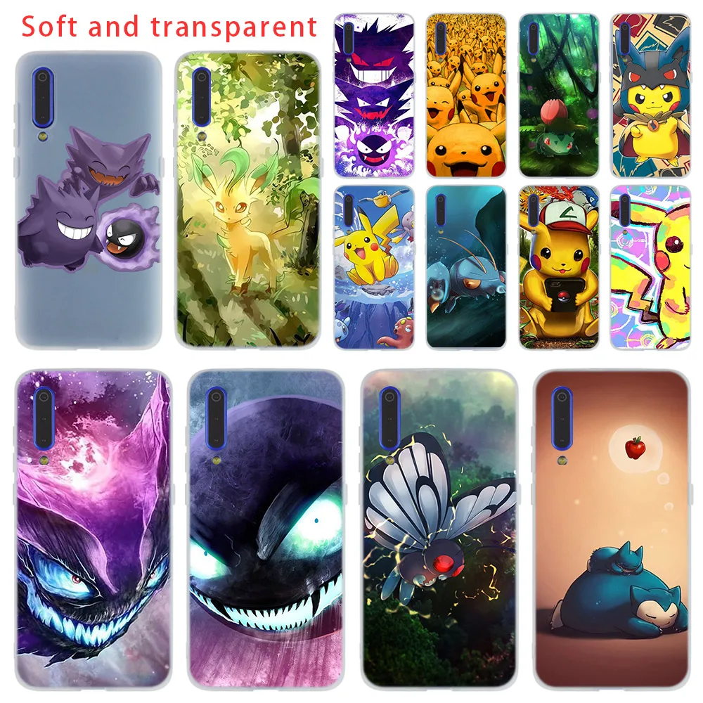 

Pokemons Pocket Cover Cases soft TPU phone For Xiaomi 9 8 Mi 6 5X lite se A1 A2 For Redmi Note 7 6 5 Go coque