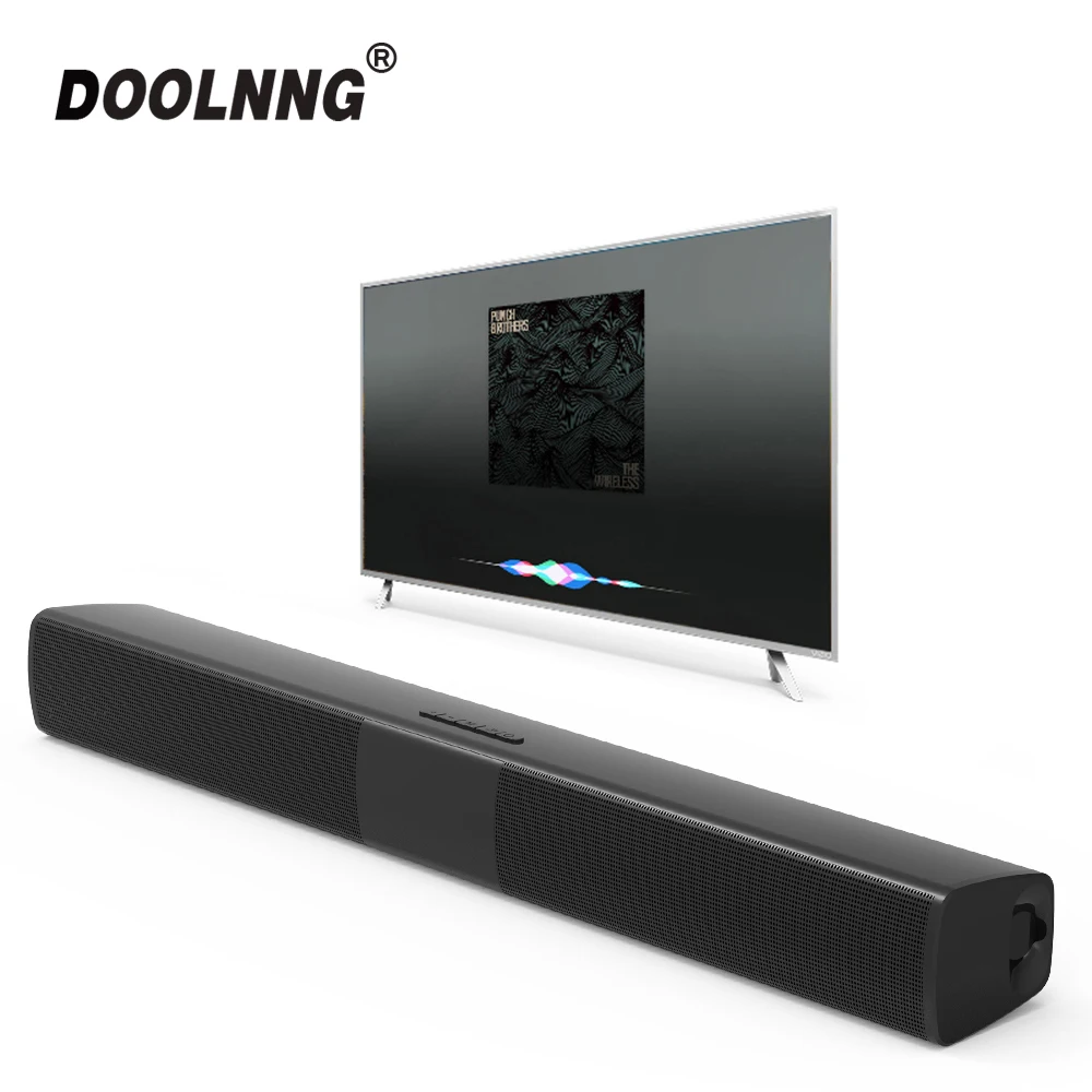 DOOLNNG BS-28B TV Bluetooth Speaker 20W Soundbar Home Theater Wireless 3D Surround Stereo Bass Subwoofer Portable Speakers
