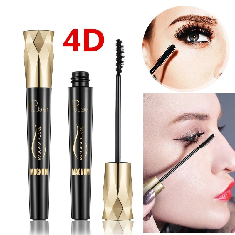 1 Pcs 4D Waterproof Mascara Volume Fiber Lengthening Eyelashes Thick...