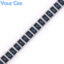 50 pçs 2512 smd resistor 4.7 ohm 4.7r 4r7 chip resistência 1 w 5% diy kit eletrônico
