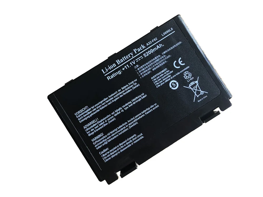 Golooloo Батарея для Asus K40 K42J K42 k50c K51 K60 K61 A32-f82 A32-F52 F52 A32 F82 k40in K50 K50iJ K51 k50AB k50ID k50iJ N82