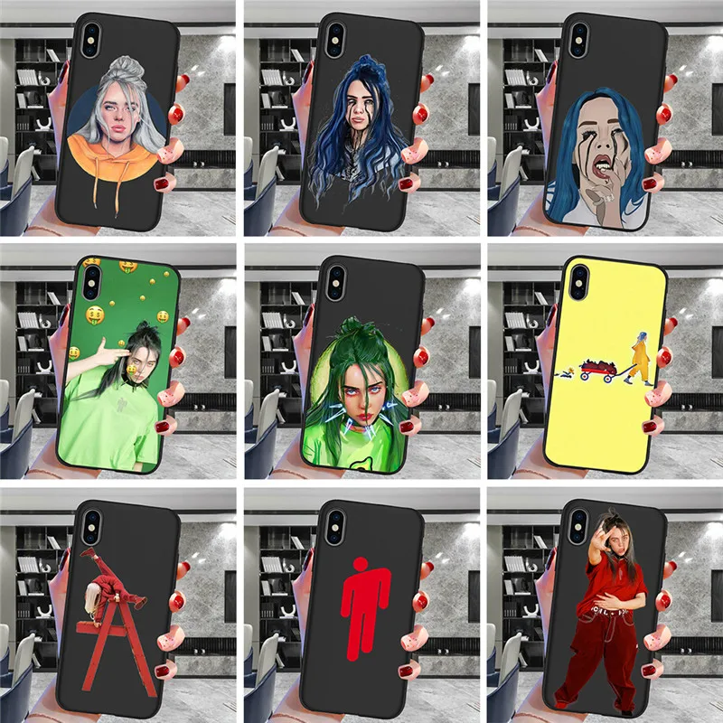 

Billie eilish For iPhone X XR XS Max 5 5S SE 6 6S 7 8 Plus Oneplus 5T Pro 6T phone Case Cover Funda Coque Etui funda capinha
