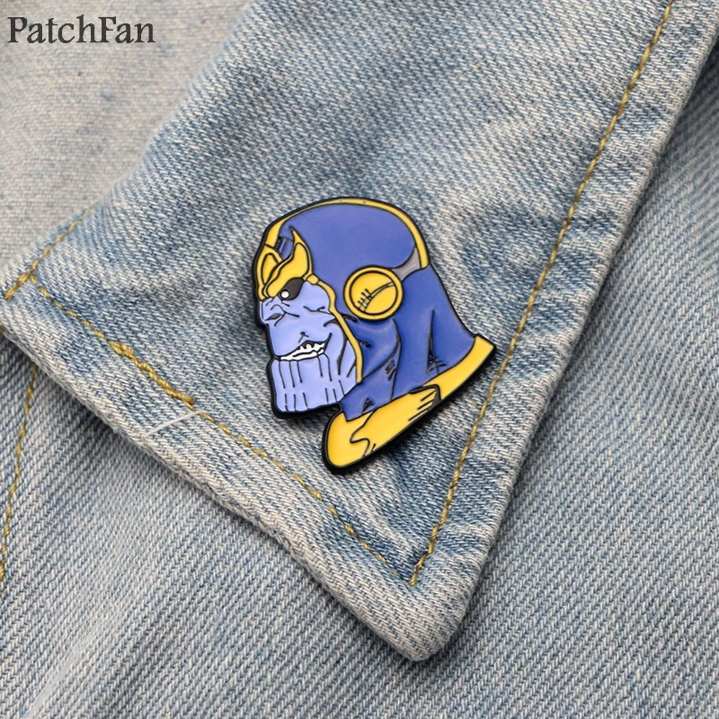 Patchfan Thanos Infinity Gauntlet цинковые булавки para рюкзак галстук Одежда для сумки рубашка Значки броши для мужчин и женщин A0969