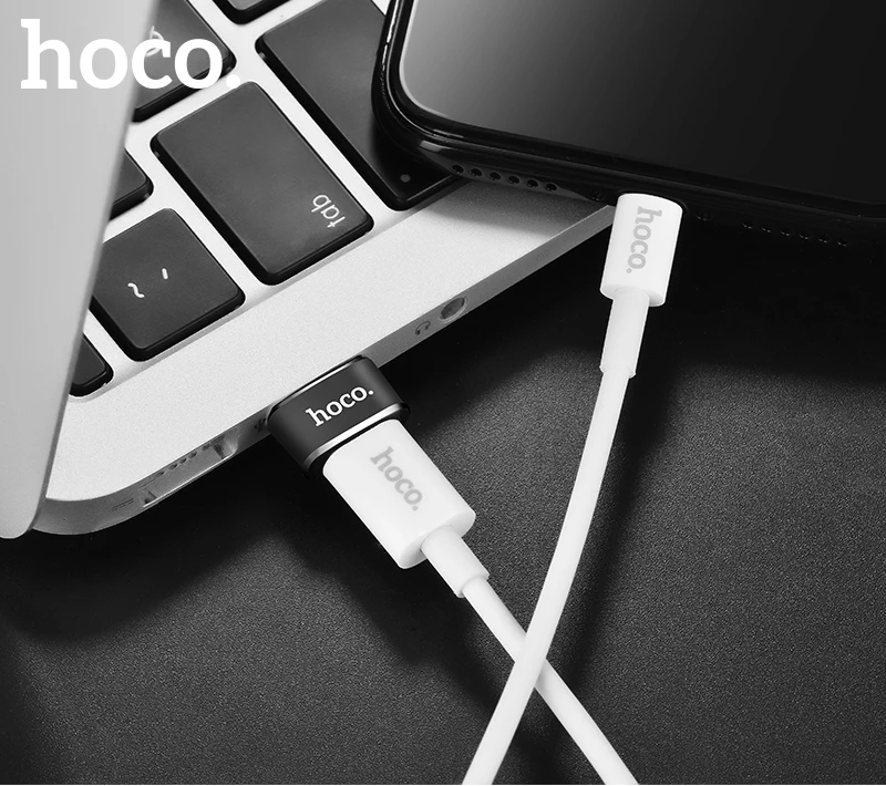 Беспроводное зарядное устройство HOCO USB OTG адаптер Тип usb-C Female to USB Мужской конвертер Тип Кабеля C до USB конвертер для автомобильного компьютера Зарядное устройство телефон планшет