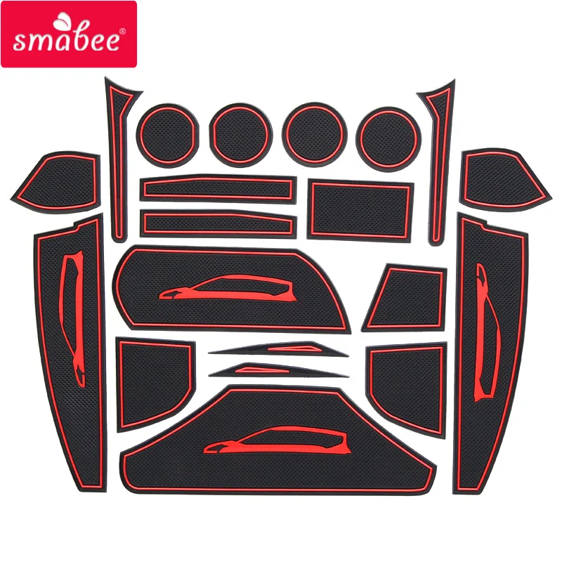 Smabee слот для ворот TOYOTA Sienta 2016 2018 внутренняя дверь pad/чашка Нескользящие коврики 20