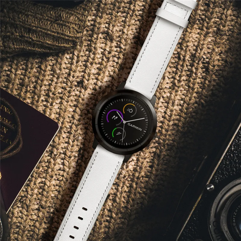 3 в 1 упаковка ремешок для часов из натуральной кожи Garmin Vivoactive спортивные полосы +
