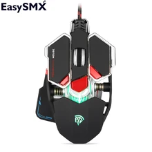 EasySMX G10 Gaming Mouse with 9 Programmable Key Optical 4000 DPI Mause Wired Mouse for Computer Gamer Gaming Mouse LED