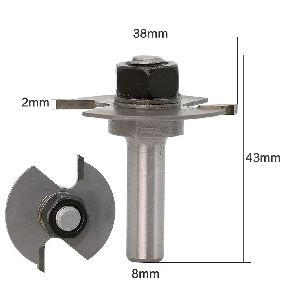 

8mm T Type Biscuit Joint Slot Cutter Slotting Router Woodworking Bit Tool Hand Tools Router Bit Convenience Tools#h