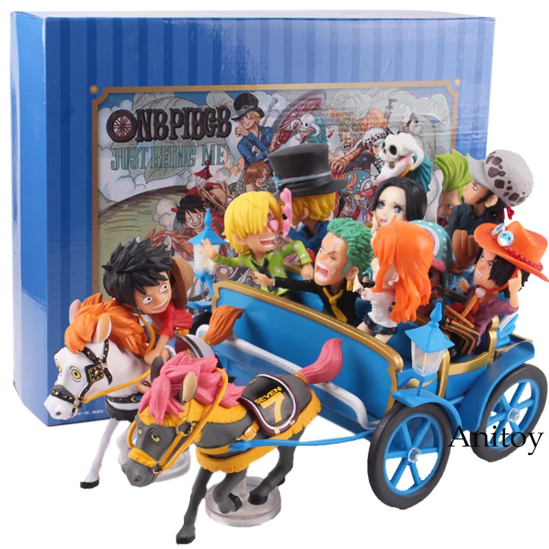 

One Piece Figure 20th Anniversary Luffy Nami Zoro Sanji Chopper Ace Sabo Trafalgar Law Hancock Carriage Ver. Figure Toys Set