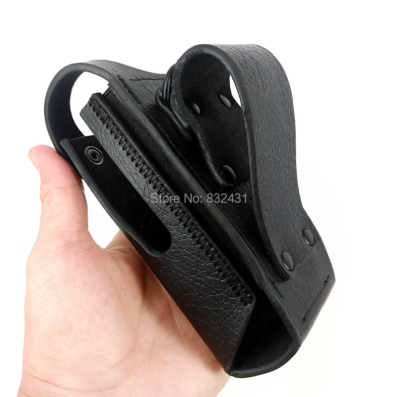 Cowhide Protective Sleeve Case Bag for Motorola Xir P6600 6
