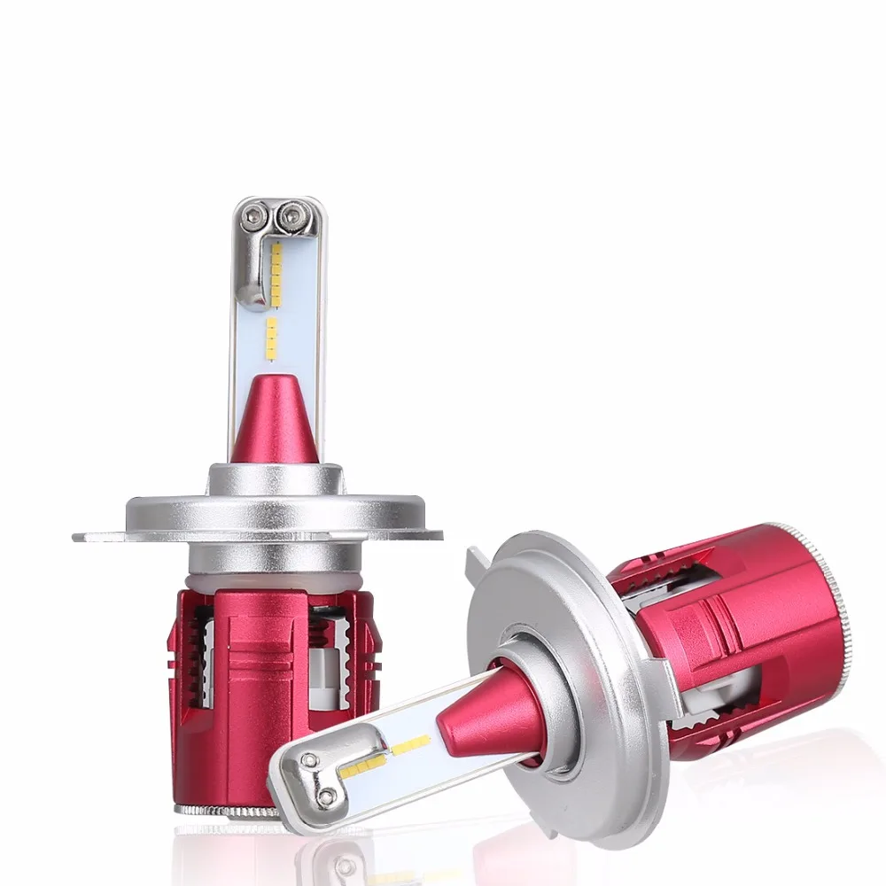 

2 Pcs 12V/24V Car Headlight H4 LED H7 H1 H3 H11 H13 HB2 HB4 HB5 9004 9005 9006 9007 72W 7200LM Auto Headlamp 6000K Light Bulb