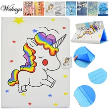 Wekays For Apple IPad Mini 3 2 1 Cartoon Unicorn Leather Stand Case sFor Coque IPad Mini 1 2 3 Tablet Cover Case For IPad Mini 2