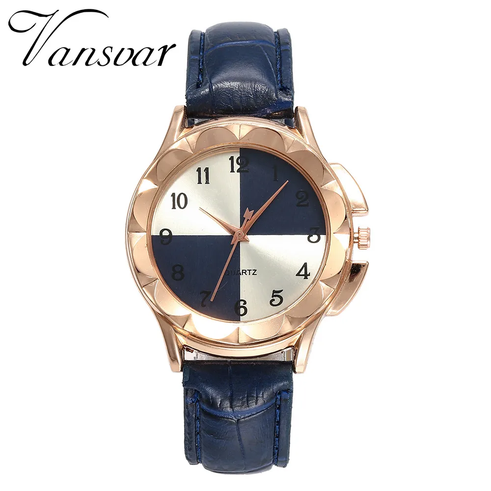 Convex colorful Vansvar Beautiful Fashion Simple Ladies Leather Belt Watch For 2018 Ladies Fashion Watch Convex colorful Vansvar Beautiful Fashion Simple Ladies Leather Belt Watch For 2018 Ladies Fashion Watch