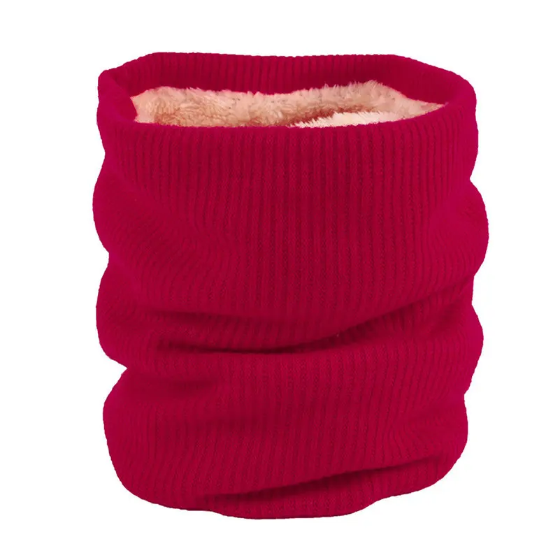 Модные зимние шарф дамы шарфы теплый толстый бархат для мальчиков и девочек хлопковый шарф человек Для женщин унисекс sjaal снуд écharpe enfan вид - Цвет: Red