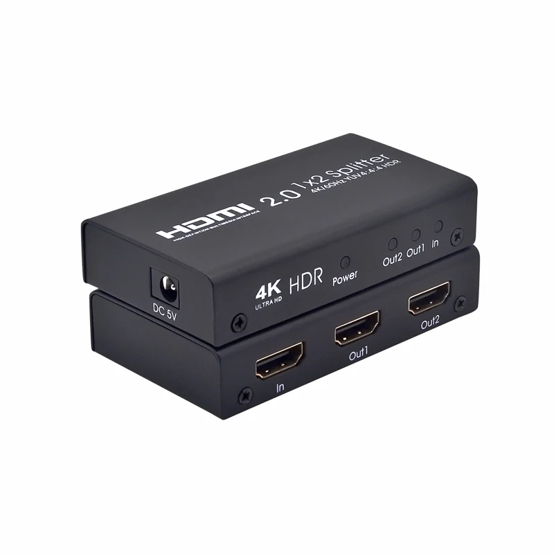 AIXXCO 4K UHD HDMI сплиттер 2,0 1x2 HDMI 2,0 сплиттер HDCP 1,4 HDR сплиттер HDMI 2,0 4K HDMI2.0 сплиттер для DVD PS3 PS4