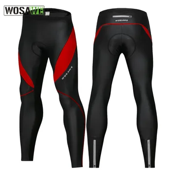 

WOSAWE Winter Windproof Men's Cycling Pants Reflective Warm MTB Bicycle Pants Waterproof Bike Pants Trousers
