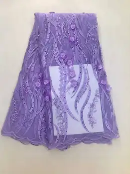 

2017 Fashonable African Guipure Lace With Stone And Beads French Net Lace Nice Looking African Embroidery Net Lace Fabric JL250-