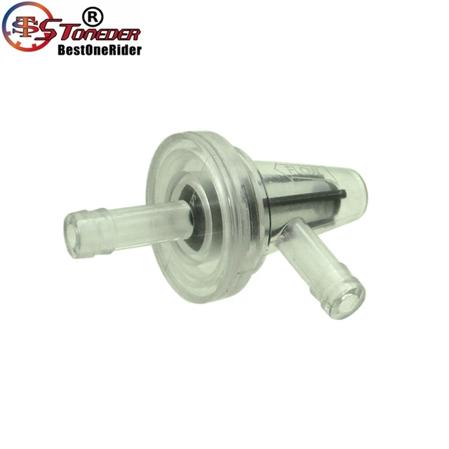 STONEDER 5x 90 Degree 1/4″ In-Line Fuel Filter For Honda Yamaha Suzuki MTD Kohler Briggs Stratton Kawasaki Mower Tractor ATV UTV