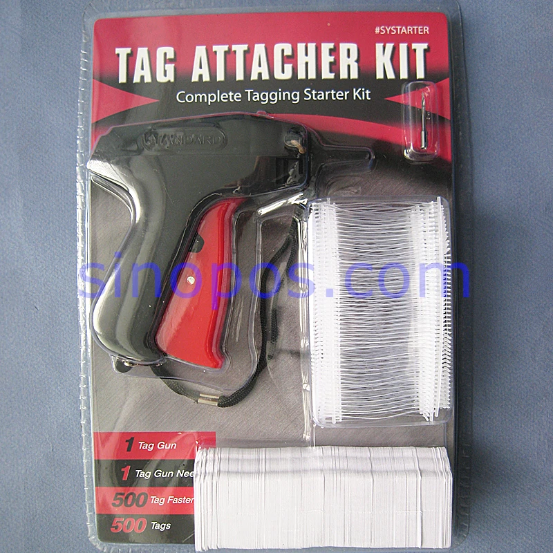 

[Standard] Long Needle Tagging Gun Starter Kit, tag attacher set tag pins barbs fasteners pricing paper tags store supplies tool