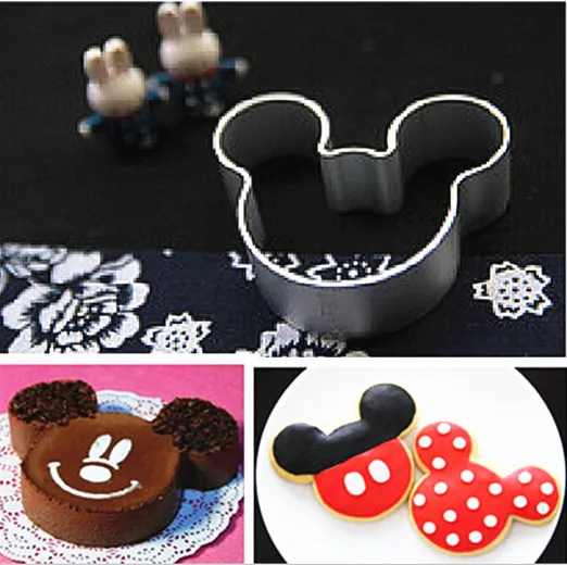 

1 Pcs New 2019 Metal Mickey Mouse Shaped Cookie Pastry Dessert Cake Cutter Baking Mould Mold Kitchen Accessories Free Shipping