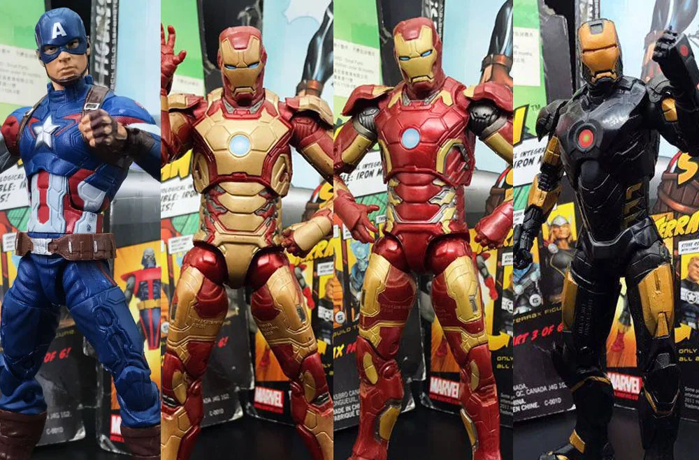 Экшн фигурка ML Legends Iron Man Mark MK 43 42 4 Mk 6 золотисто черная Броня дюймов|Игровые