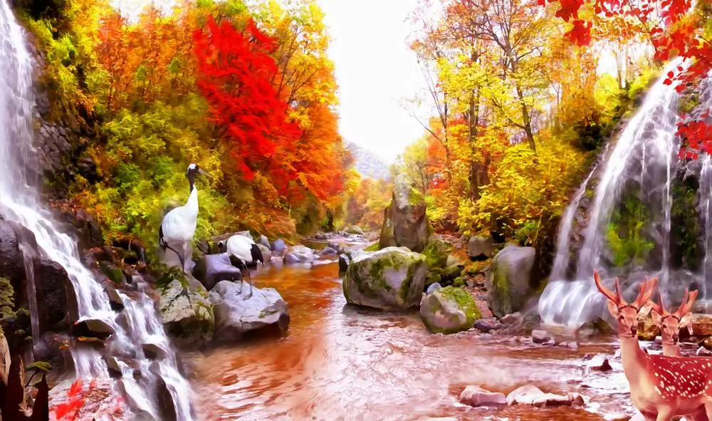 

Водопад воды фото 3D занавеска Гостиная Спальня Шторы фотография