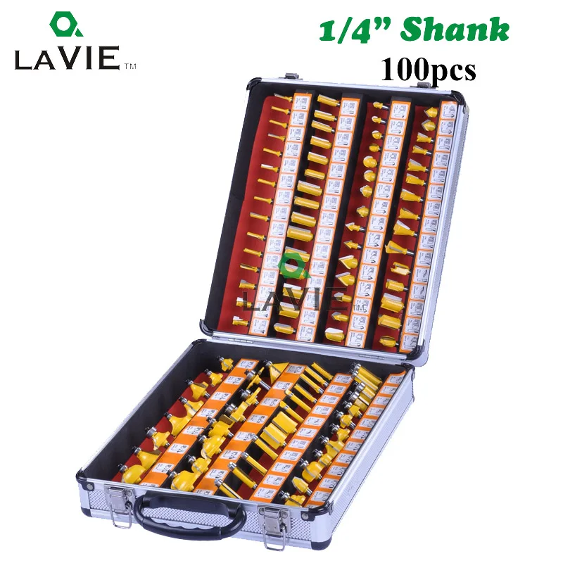 

100pcs 1/4 Inch 6.35MM Shank Professtional Engraving Woodworking Milling Cutter Tungsten Carbide ARDEN Router Bit DIY MC01026