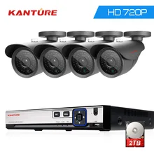 KANTURE 4CH HDMI 1080P DVR 4ch CCTV система 4x720P IP66 in/наружная камера безопасности 1MP HD домашняя система видеонаблюдения P2P DVR