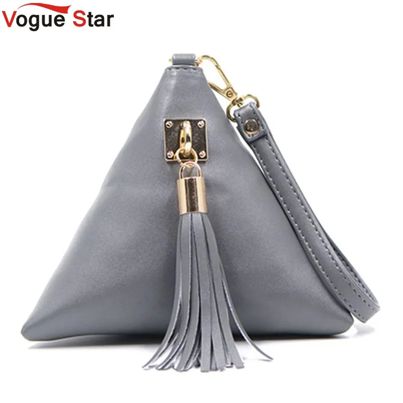  Vogue Star Fashion Mini Tassel Clutch Leather Bag Designer Purse Famous Brand Women Fringe Handbag Evening Bag Bolsa  LS453 