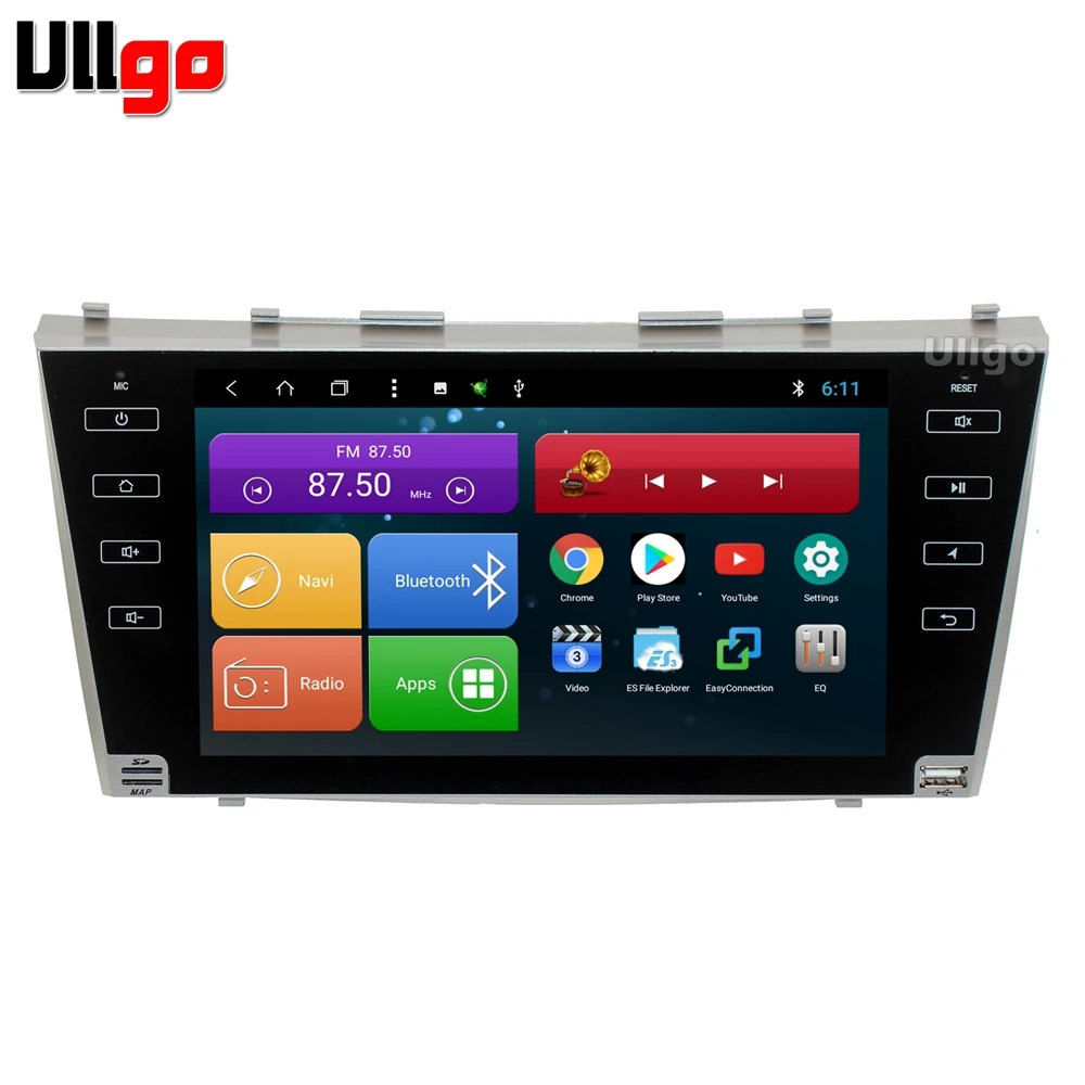 9'' Octa Core Android Car Head Unit for Toyota Camry V40 2006-2011 Autoradio GPS Car Stereo with Radio RDS BT Wifi Mirror-link