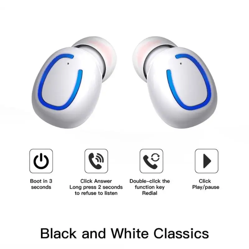 Bluetooth 5 0 Earbuds Wireless Earphone In Ear Earbuds TWS Sports Headset With Charging Box Handsfree Earbuds