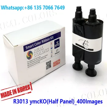 

20Pieces Compatible Evolis Ribbon R3013 ymcKO 400 prints Half Panel in Korea Evolis Dualys Card Printer