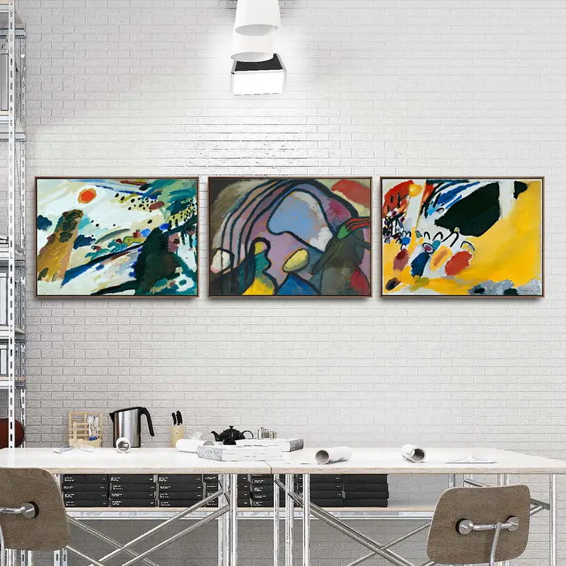 

Home Decoration Print Canvas Art Wall Pictures for Living Room Poster Canvas Printings Paintingsn Russian Wassily Kandinsky 4