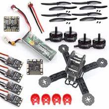 FEICHAO DIY Toys RC FPV Drone Mini Racer Quadcopter Kit 190mm SP Racing F3 Deluxe Flight Controller 2200mah Battery