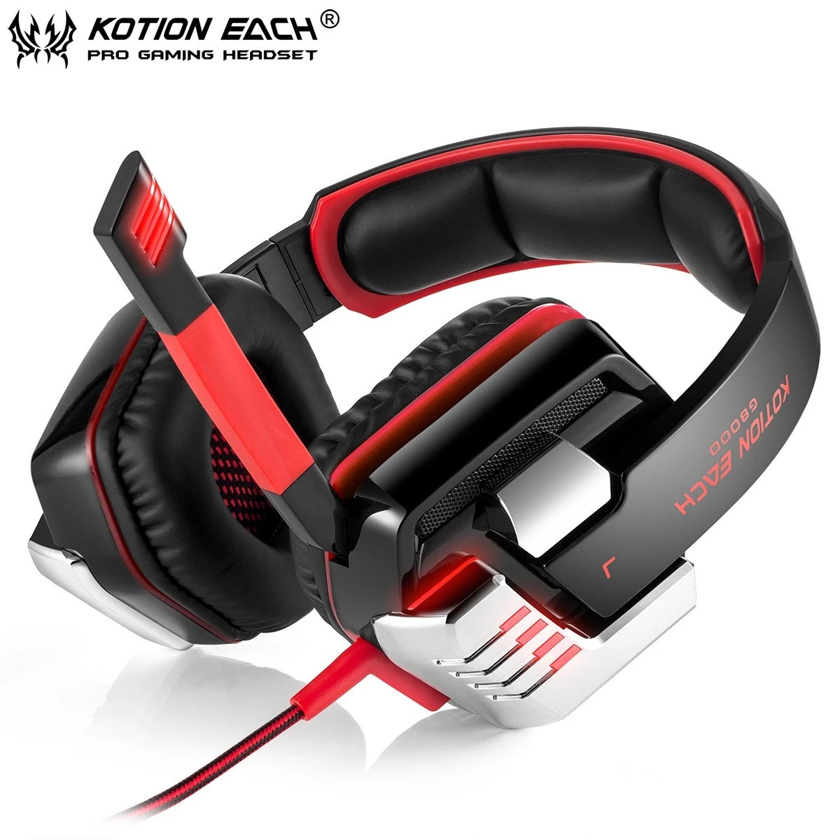 

Each G8000 Stereo Gaming Headset Professional Wired Gaming Noise Isolation Headset With Microphone For LOL CF Game Computer