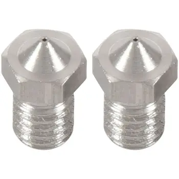 

For V6 Stainless Steel Nozzle 0.4mm ,For Carbon Printing + Exotics , 3D Part 2pcs